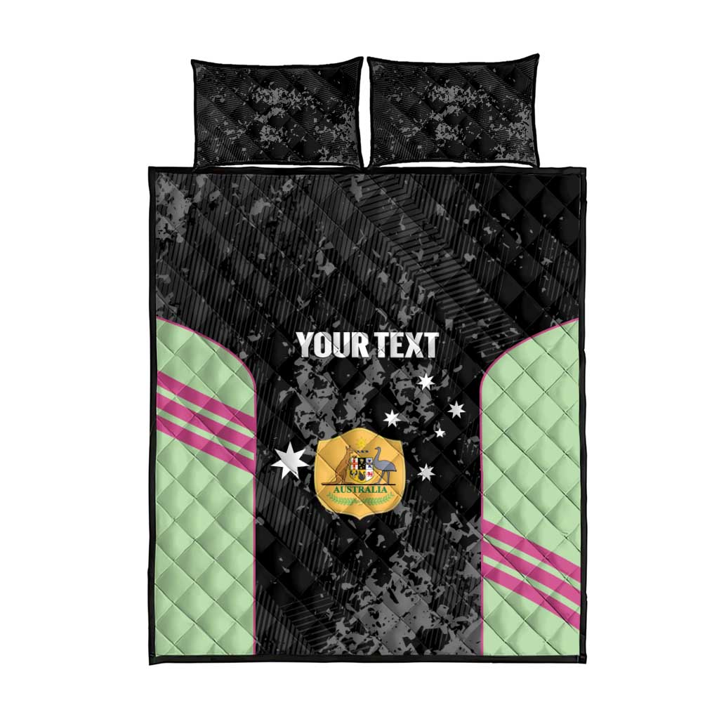 Custom Australia Matildas 2026 Quilt Bed Set Come On Aussie Grunge Style