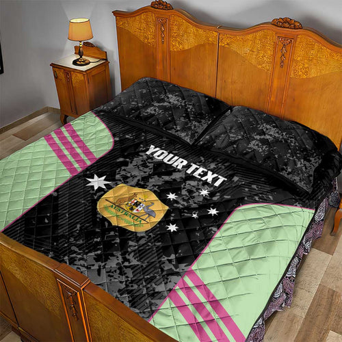 Custom Australia Matildas 2026 Quilt Bed Set Come On Aussie Grunge Style