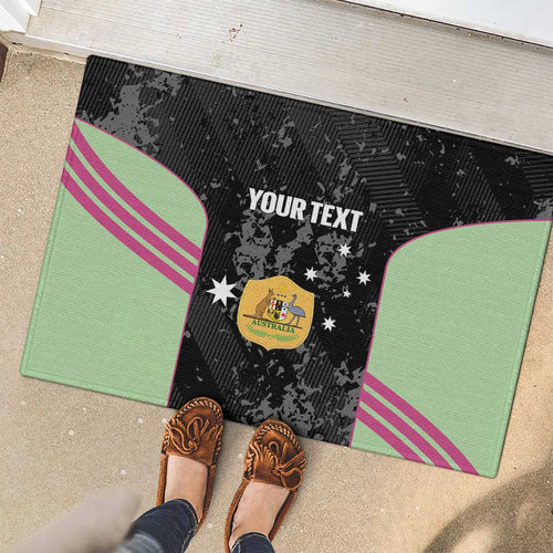 Custom Australia Matildas 2026 Rubber Doormat Come On Aussie Grunge Style