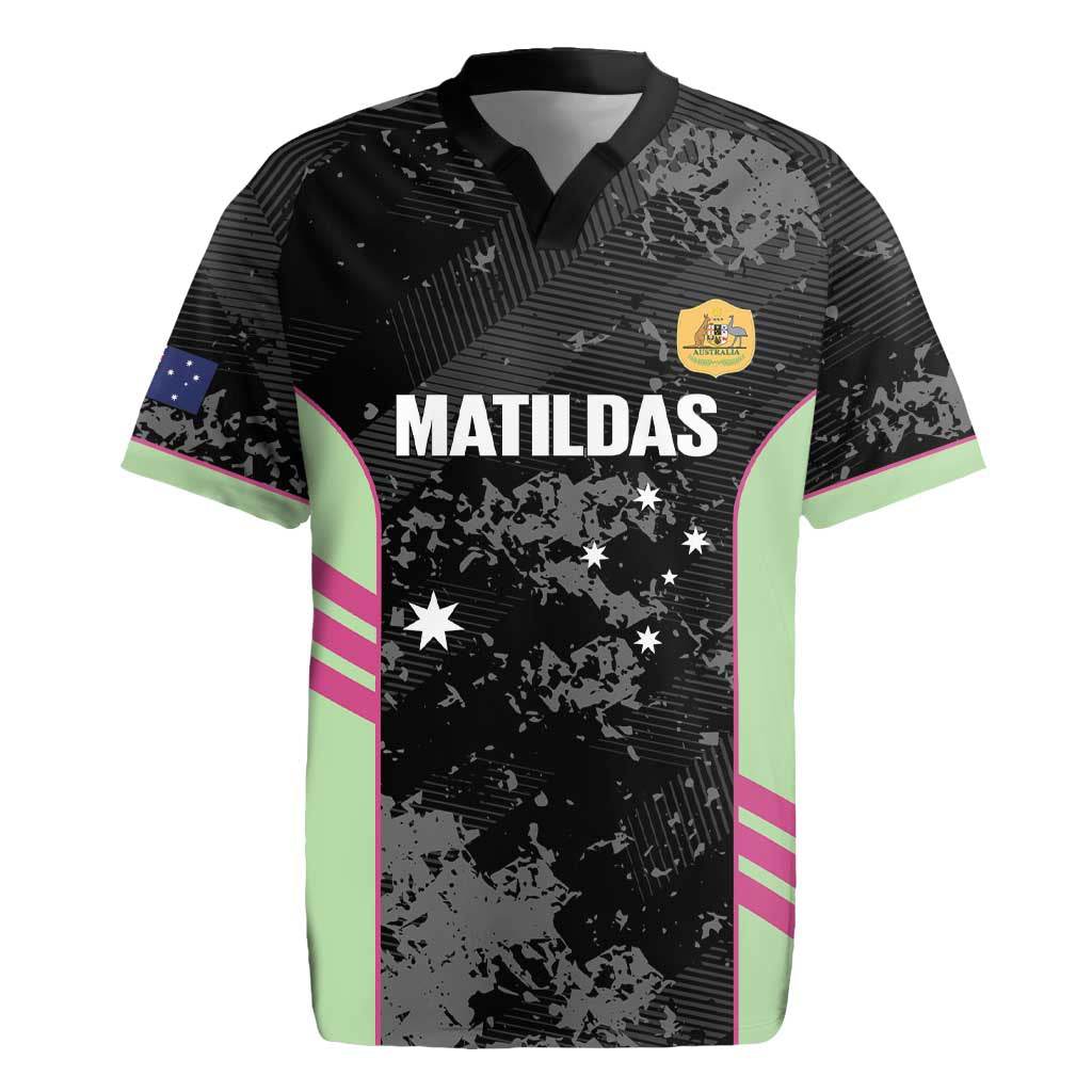 Custom Australia Matildas 2026 Rugby Jersey Come On Aussie Grunge Style