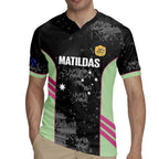 Custom Australia Matildas 2026 Rugby Jersey Come On Aussie Grunge Style