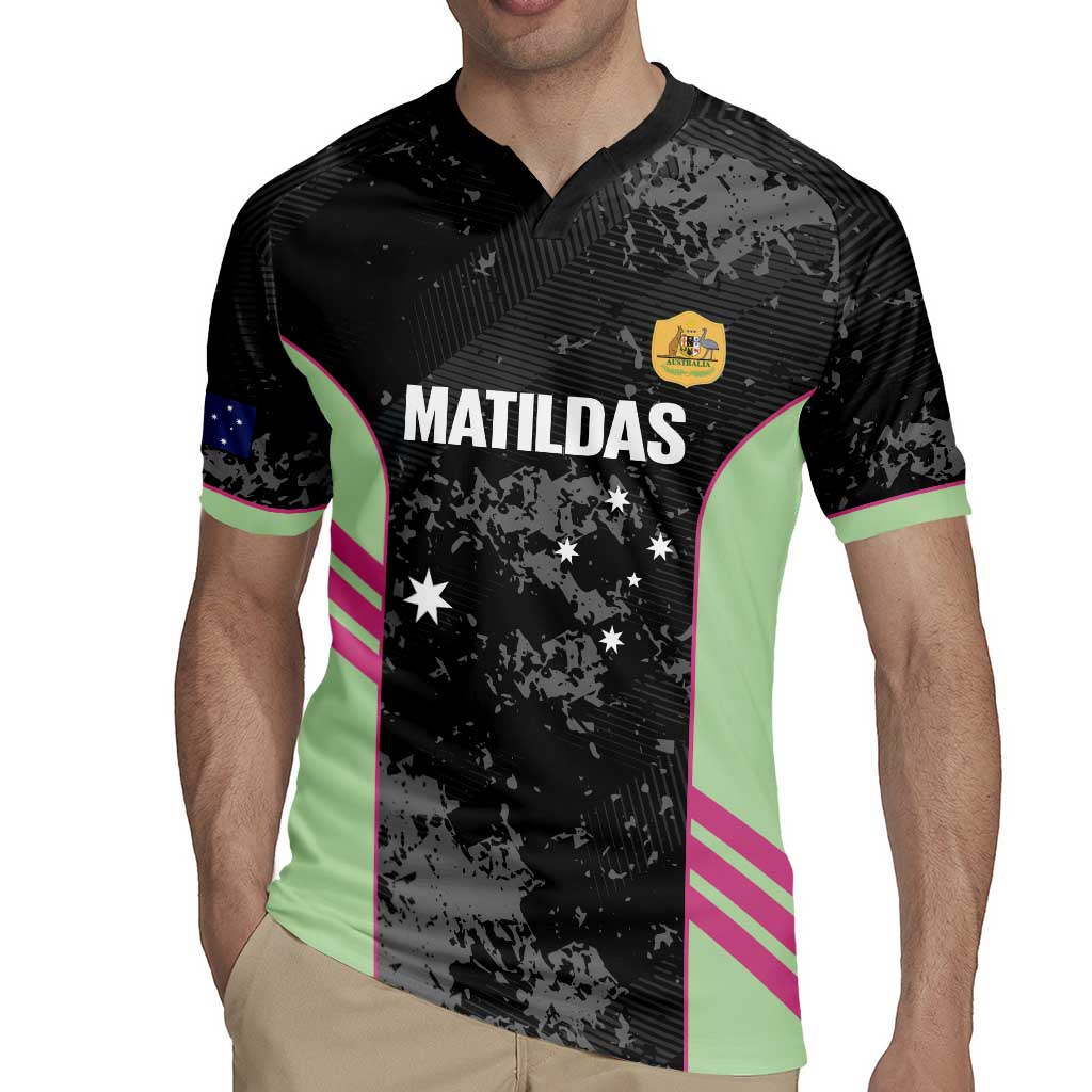 Custom Australia Matildas 2026 Rugby Jersey Come On Aussie Grunge Style