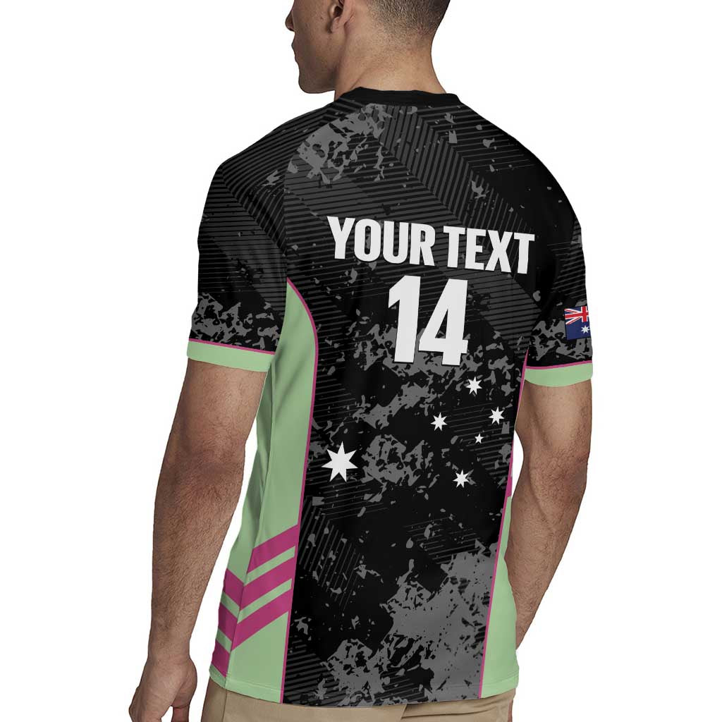 Custom Australia Matildas 2026 Rugby Jersey Come On Aussie Grunge Style