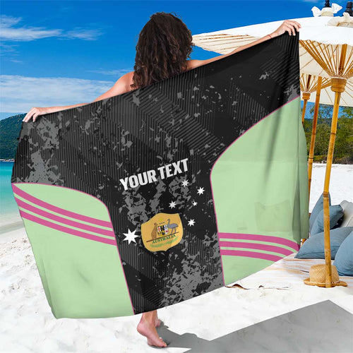Custom Australia Matildas 2026 Sarong Come On Aussie Grunge Style