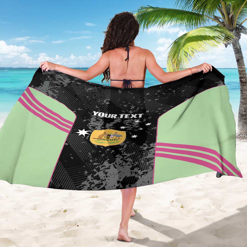 Custom Australia Matildas 2026 Sarong Come On Aussie Grunge Style