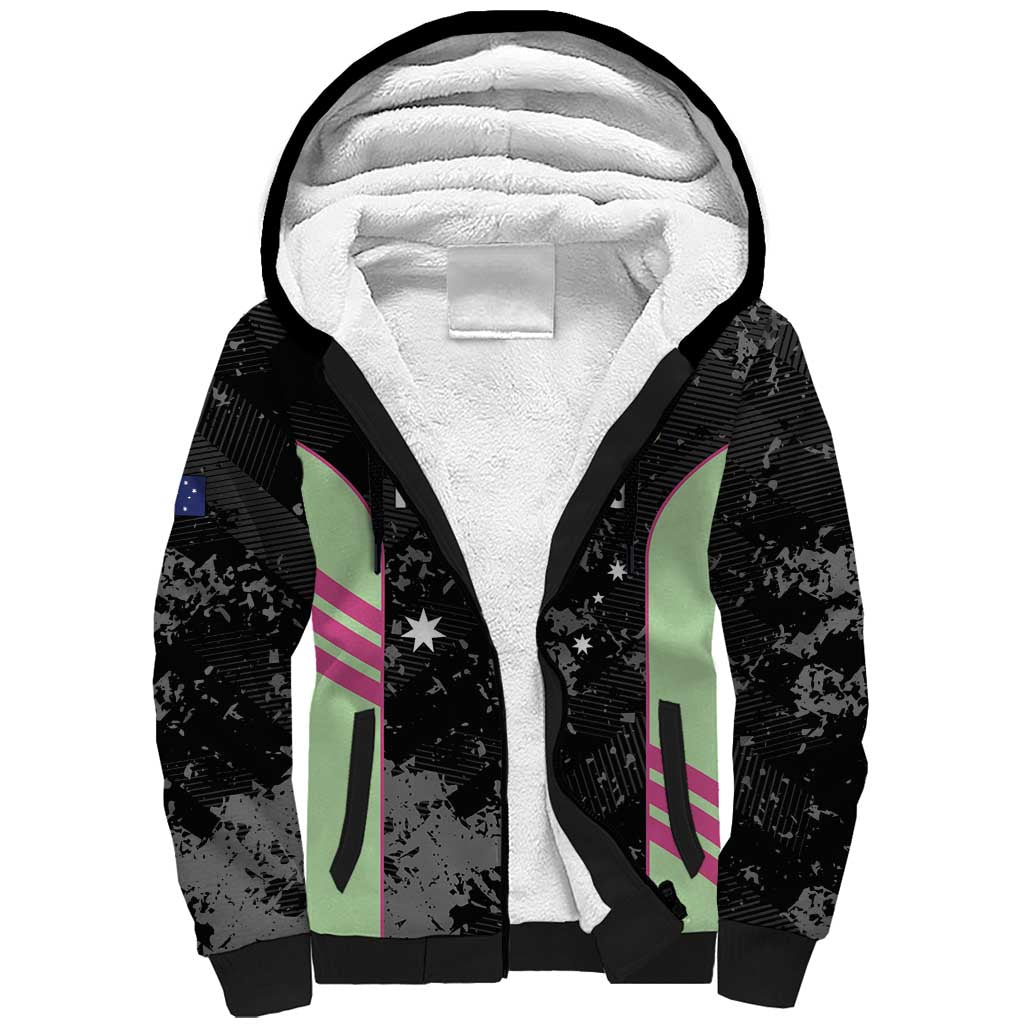 Custom Australia Matildas 2026 Sherpa Hoodie Come On Aussie Grunge Style