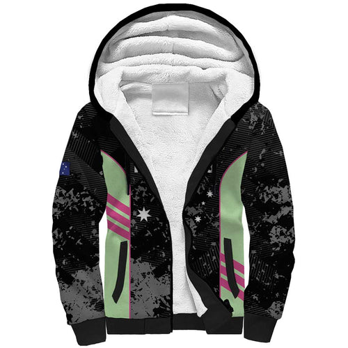 Custom Australia Matildas 2026 Sherpa Hoodie Come On Aussie Grunge Style
