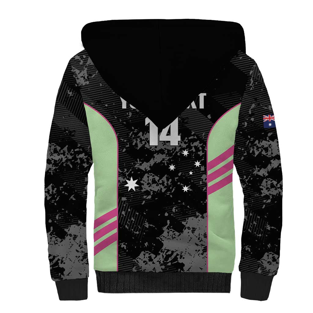 Custom Australia Matildas 2026 Sherpa Hoodie Come On Aussie Grunge Style
