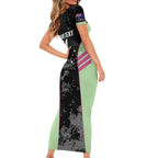 Custom Australia Matildas 2026 Short Sleeve Bodycon Dress Come On Aussie Grunge Style