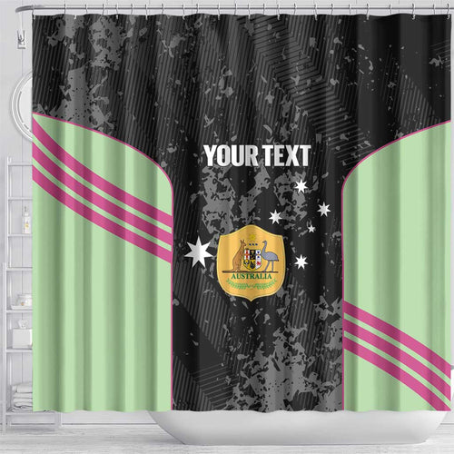 Custom Australia Matildas 2026 Shower Curtain Come On Aussie Grunge Style