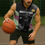 Custom Australia Matildas 2026 Sleeveless Zip Hoodie Come On Aussie Grunge Style
