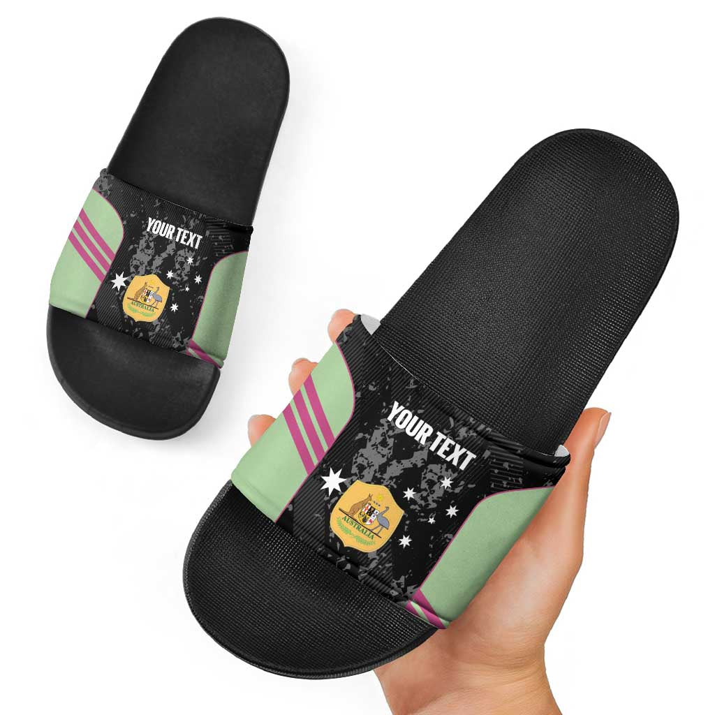Custom Australia Matildas 2026 Slide Sandals Come On Aussie Grunge Style