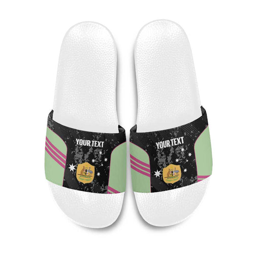 Custom Australia Matildas 2026 Slide Sandals Come On Aussie Grunge Style
