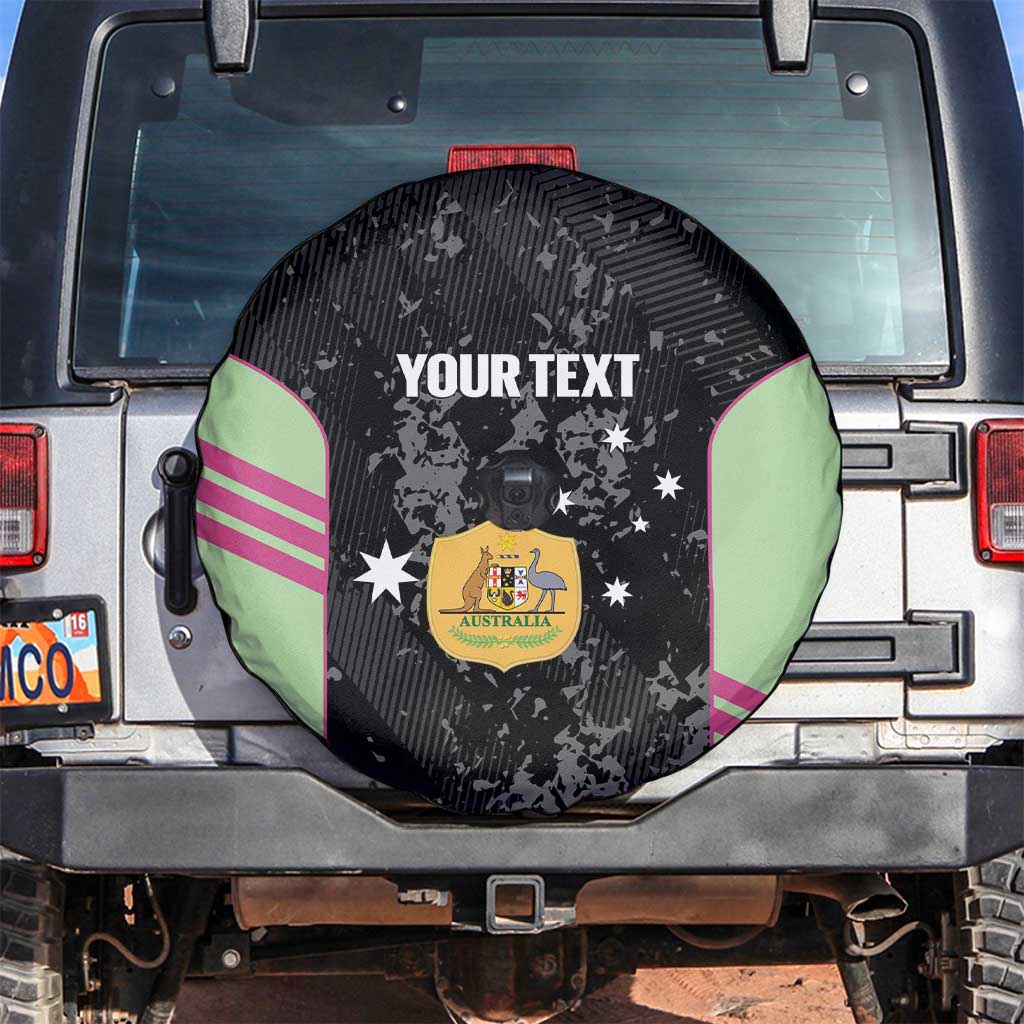 Custom Australia Matildas 2026 Spare Tire Cover Come On Aussie Grunge Style
