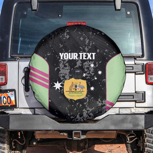 Custom Australia Matildas 2026 Spare Tire Cover Come On Aussie Grunge Style