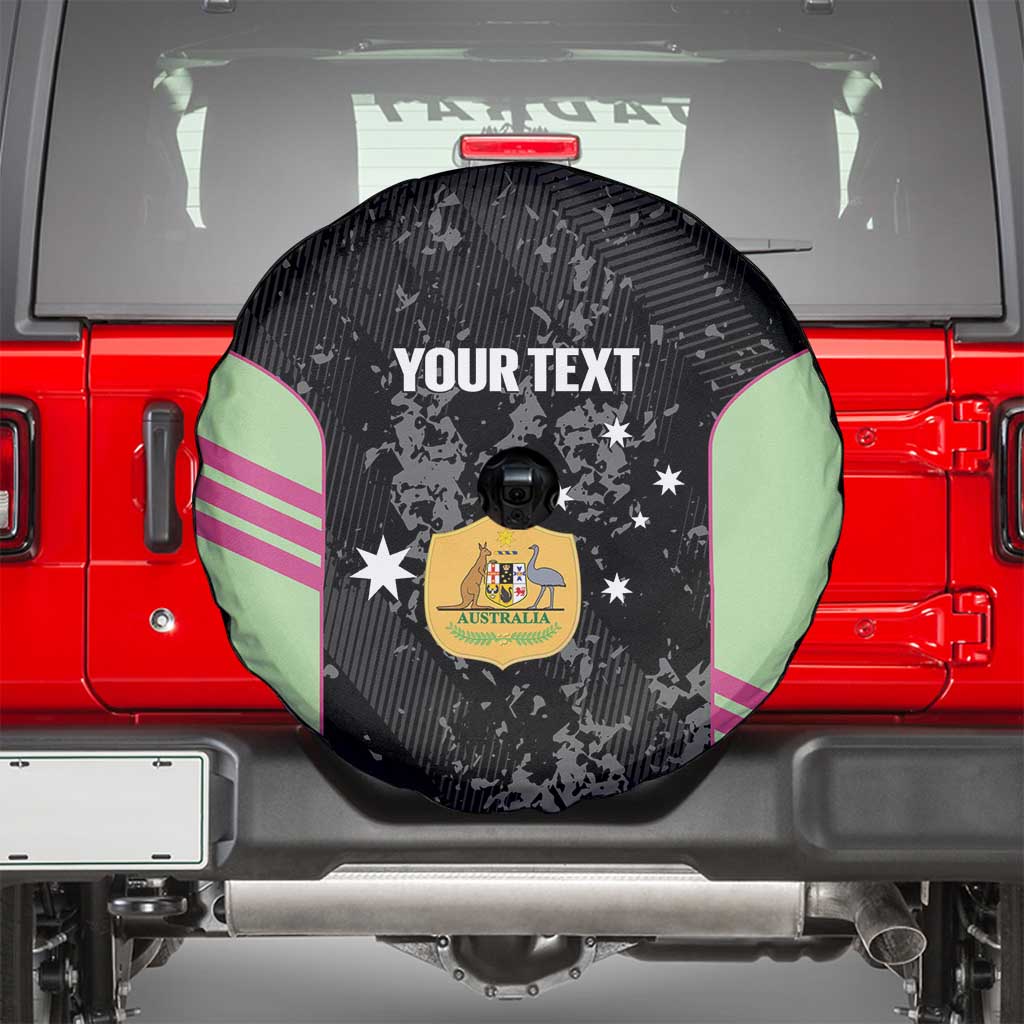 Custom Australia Matildas 2026 Spare Tire Cover Come On Aussie Grunge Style