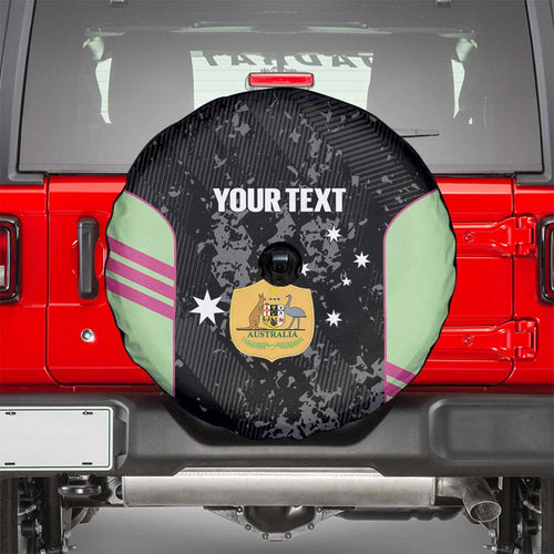 Custom Australia Matildas 2026 Spare Tire Cover Come On Aussie Grunge Style