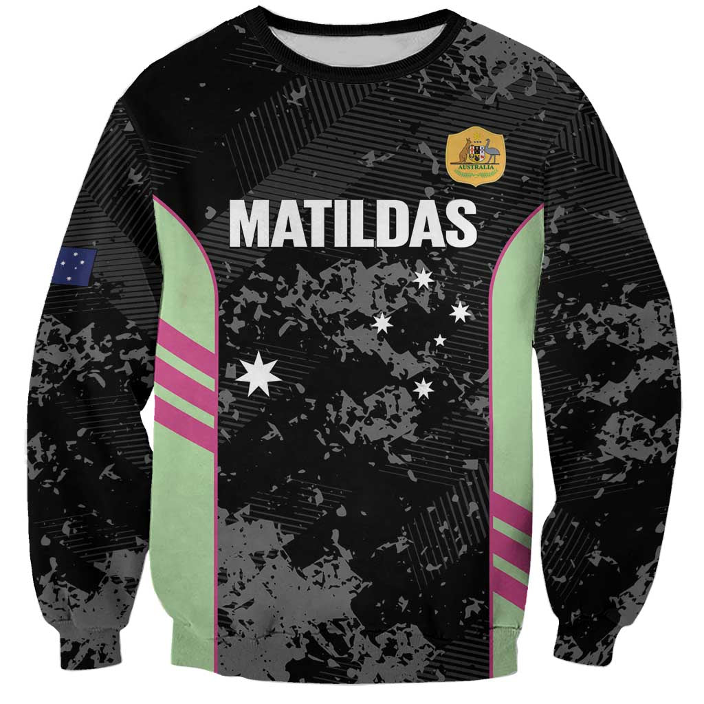 Custom Australia Matildas 2026 Sweatshirt Come On Aussie Grunge Style