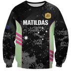 Custom Australia Matildas 2026 Sweatshirt Come On Aussie Grunge Style
