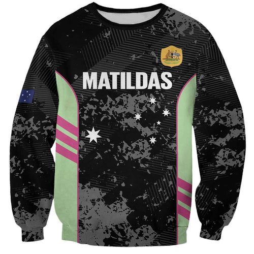 Custom Australia Matildas 2026 Sweatshirt Come On Aussie Grunge Style