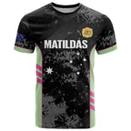 Custom Australia Matildas 2026 T Shirt Come On Aussie Grunge Style