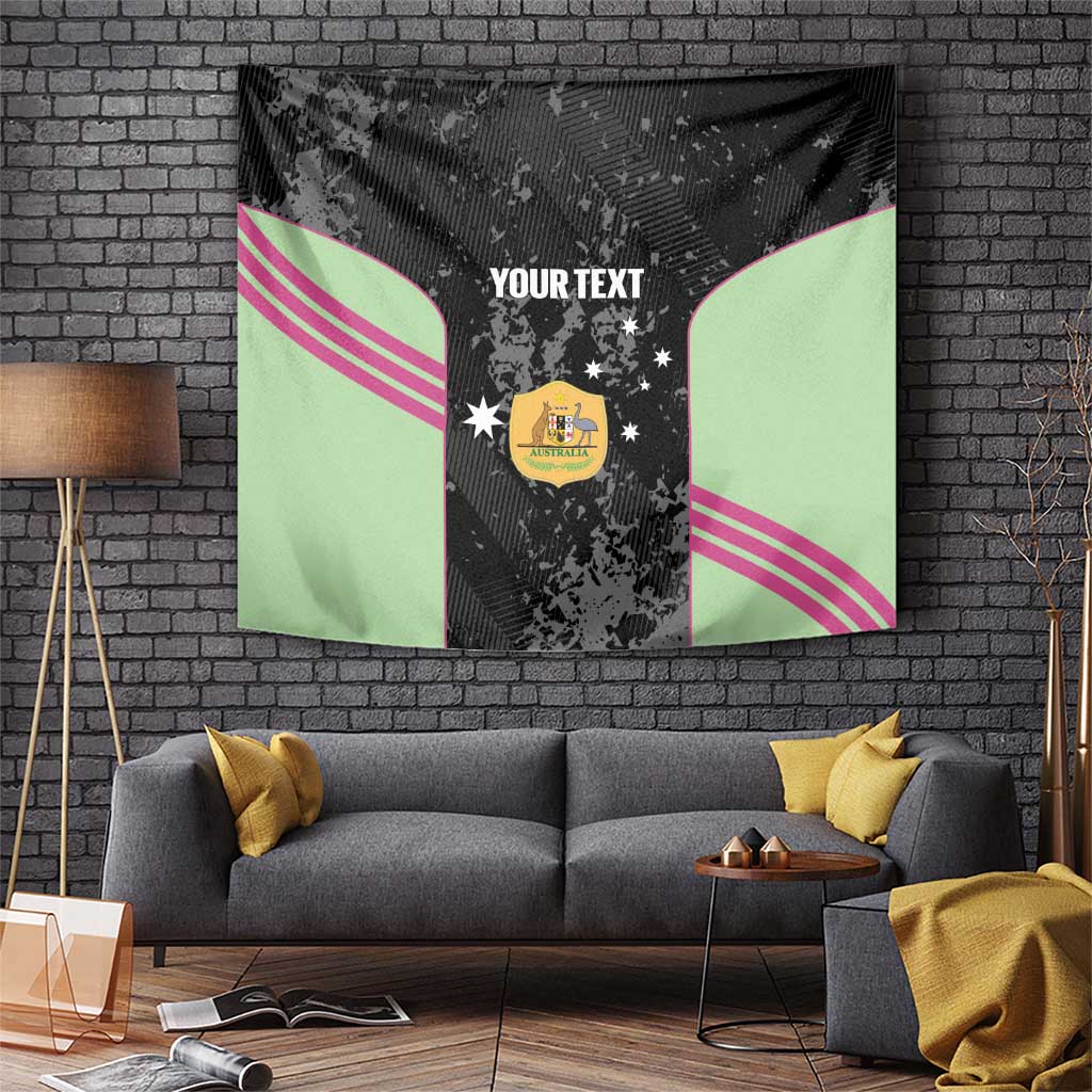Custom Australia Matildas 2026 Tapestry Come On Aussie Grunge Style