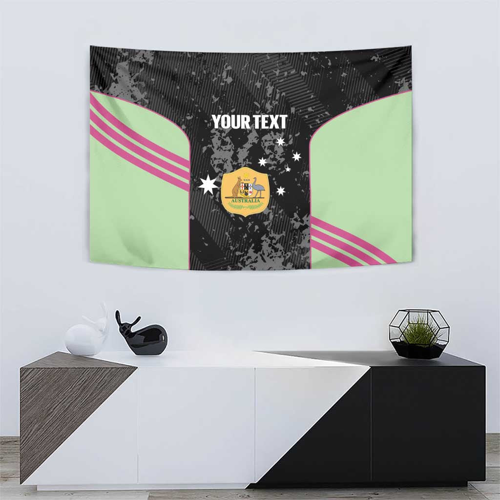 Custom Australia Matildas 2026 Tapestry Come On Aussie Grunge Style