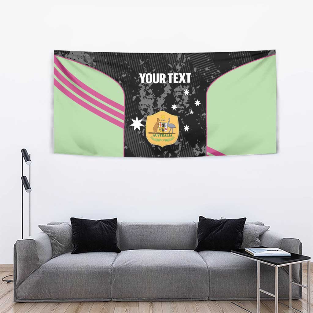 Custom Australia Matildas 2026 Tapestry Come On Aussie Grunge Style