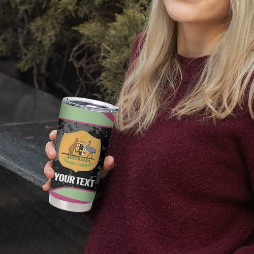 Custom Australia Matildas 2026 Tumbler Cup Come On Aussie Grunge Style