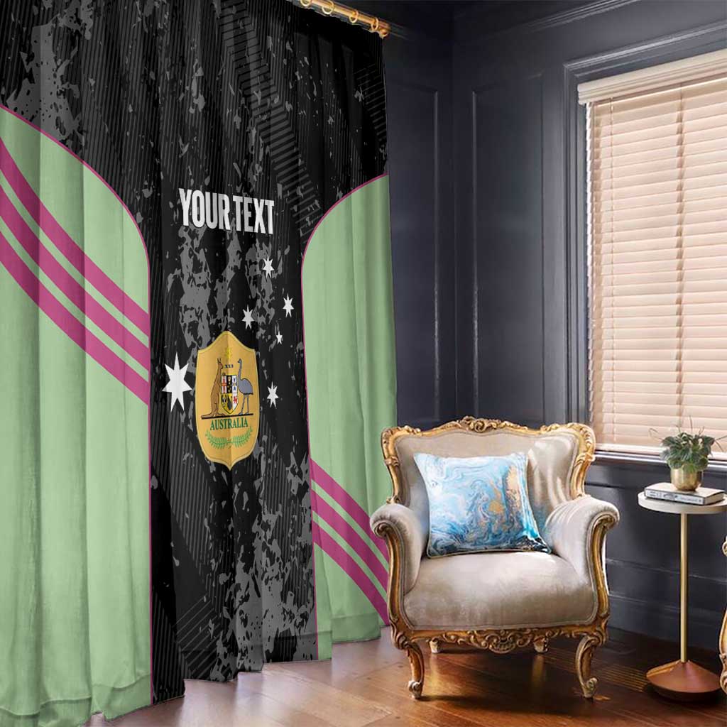 Custom Australia Matildas 2026 Window Curtain Come On Aussie Grunge Style