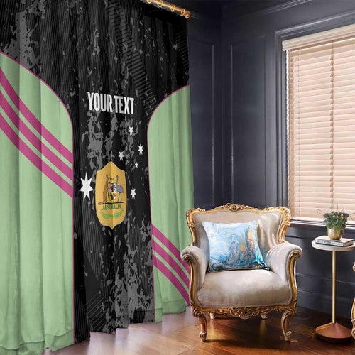 Custom Australia Matildas 2026 Window Curtain Come On Aussie Grunge Style