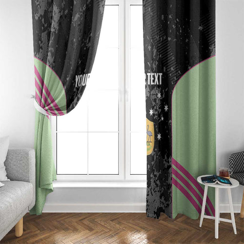 Custom Australia Matildas 2026 Window Curtain Come On Aussie Grunge Style