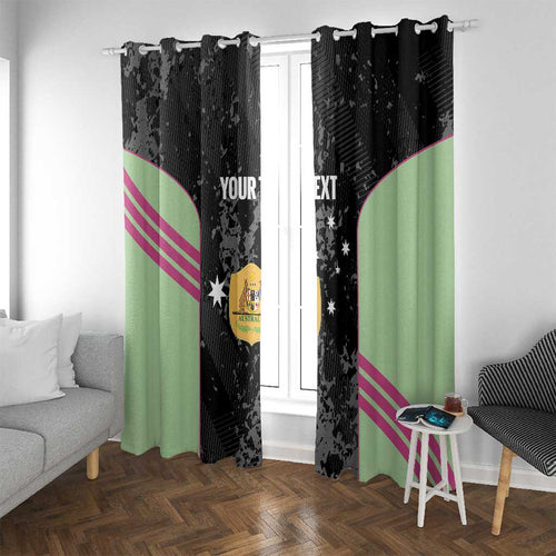 Custom Australia Matildas 2026 Window Curtain Come On Aussie Grunge Style