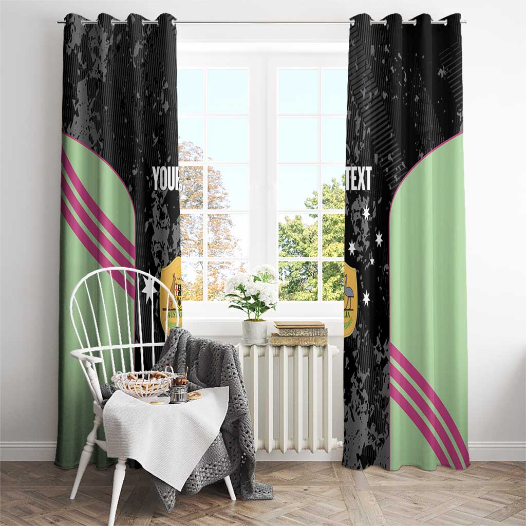 Custom Australia Matildas 2026 Window Curtain Come On Aussie Grunge Style