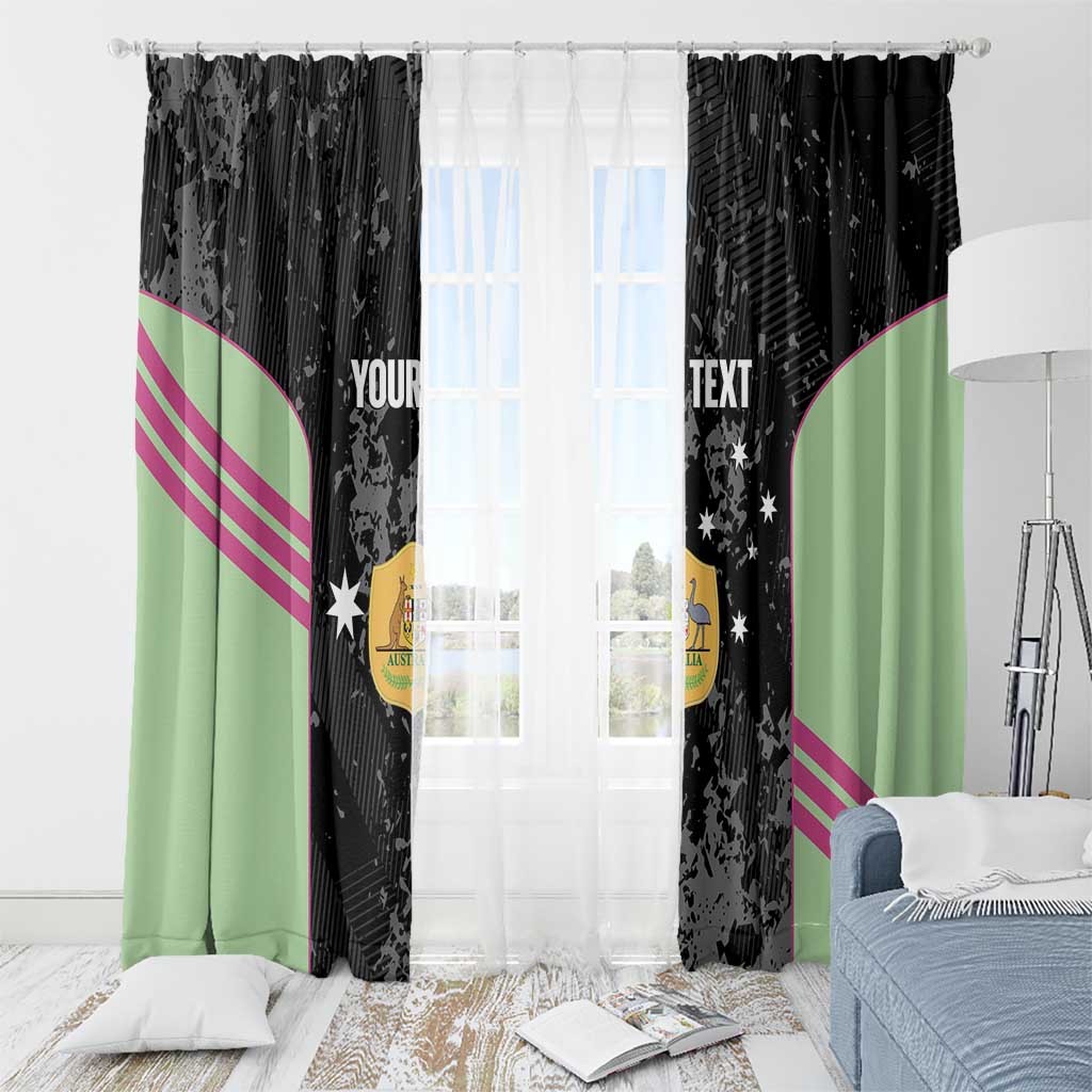 Custom Australia Matildas 2026 Window Curtain Come On Aussie Grunge Style