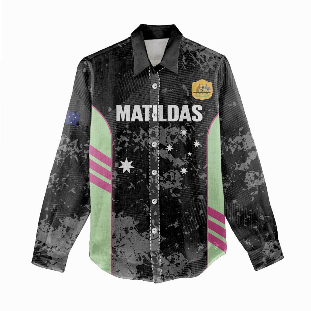 Custom Australia Matildas 2026 Women Casual Shirt Come On Aussie Grunge Style