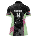 Custom Australia Matildas 2026 Women Polo Shirt Come On Aussie Grunge Style