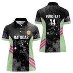 Custom Australia Matildas 2026 Women Polo Shirt Come On Aussie Grunge Style