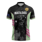 Custom Australia Matildas 2026 Zipper Polo Shirt Come On Aussie Grunge Style