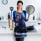 Matariki New Zealand Apron NZ Niho Taniwha Maori New Year Blue Galaxy