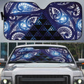 Matariki New Zealand Auto Sun Shade NZ Niho Taniwha Maori New Year Blue Galaxy