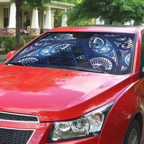 Matariki New Zealand Auto Sun Shade NZ Niho Taniwha Maori New Year Blue Galaxy