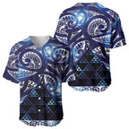 Matariki New Zealand Baseball Jersey NZ Niho Taniwha Maori New Year Blue Galaxy