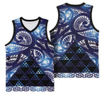 Matariki New Zealand Basketball Jersey NZ Niho Taniwha Maori New Year Blue Galaxy