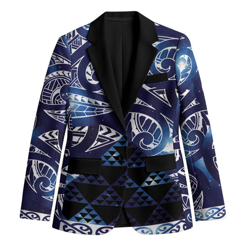 Matariki New Zealand Blazer NZ Niho Taniwha Maori New Year Blue Galaxy