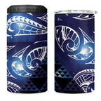 Matariki New Zealand 4 in 1 Can Cooler Tumbler NZ Niho Taniwha Maori New Year Blue Galaxy