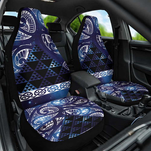 Matariki New Zealand Car Seat Cover NZ Niho Taniwha Maori New Year Blue Galaxy