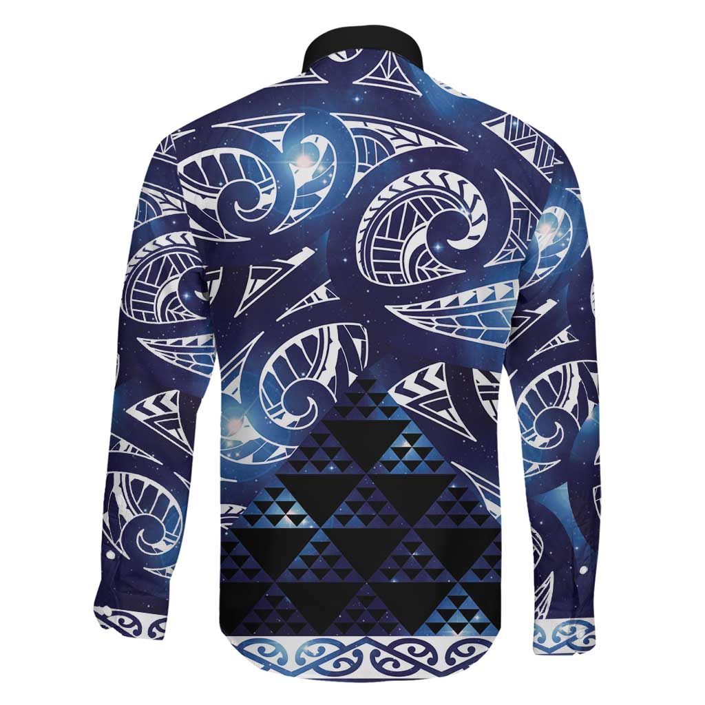 Matariki New Zealand Family Matching Mermaid Dress and Hawaiian Shirt NZ Niho Taniwha Maori New Year Blue Galaxy