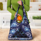 Matariki New Zealand Grocery Bag NZ Niho Taniwha Maori New Year Blue Galaxy