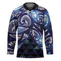 Matariki New Zealand Hockey Jersey NZ Niho Taniwha Maori New Year Blue Galaxy